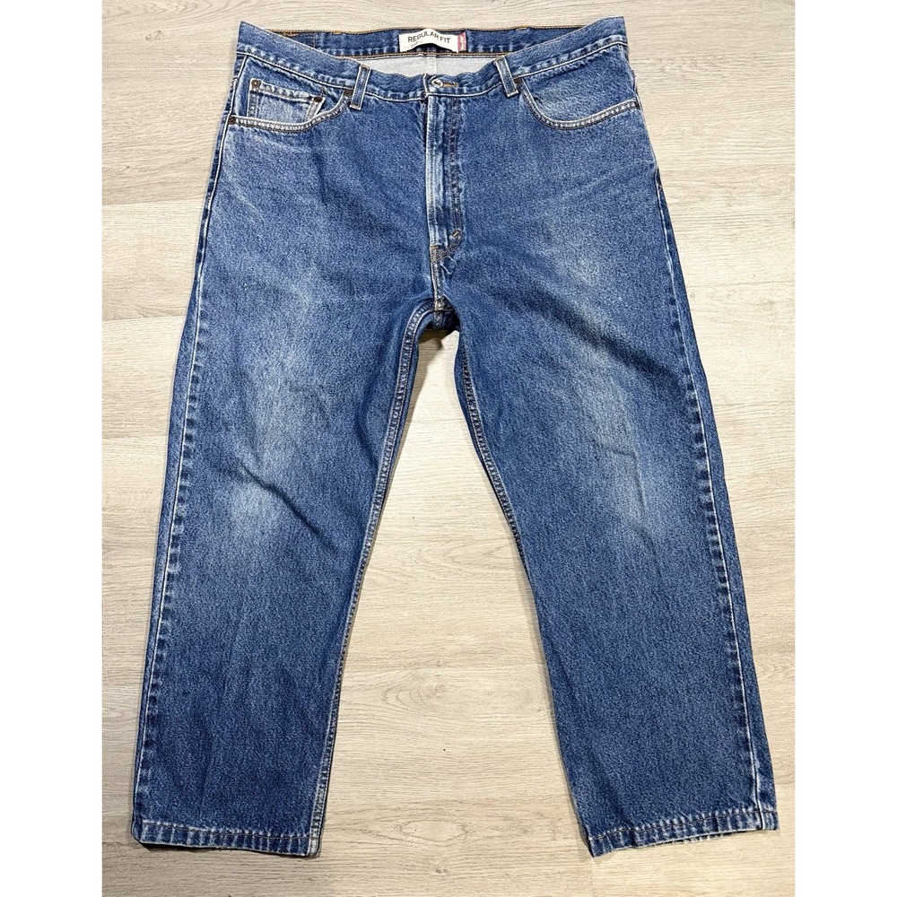 Vintage Levi's 505 Regular Fit Jeans Men's 40x30 (39x28) Straight Med Wash Denim